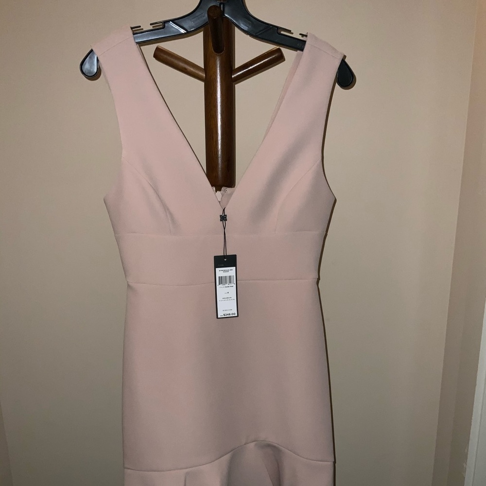 Pink mini dress